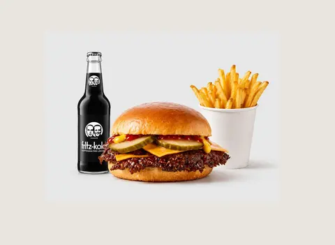 Double Cheeseburger Menü – Smash Burger von SMASH ME Wien