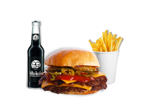 Double Spicey One Menü – Smash Burger von SMASH ME Wien